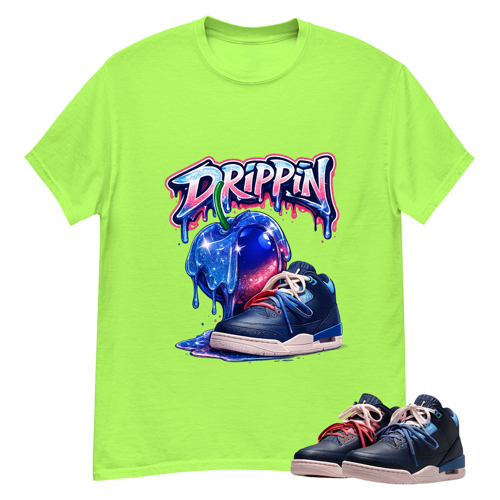 Apple Drippin Shirt To Match Air Jordan 3 Sports Renaissance Unisex Cotton Graphic Tee