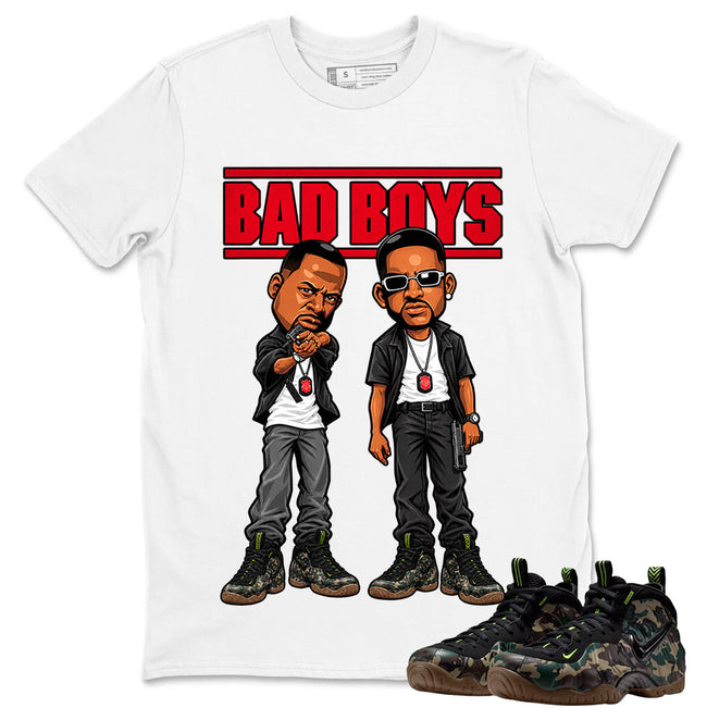 Bad Boys Shirt To Match Air Foamposite Pro Black Camo Unisex Cotton Graphic Tee Main Image