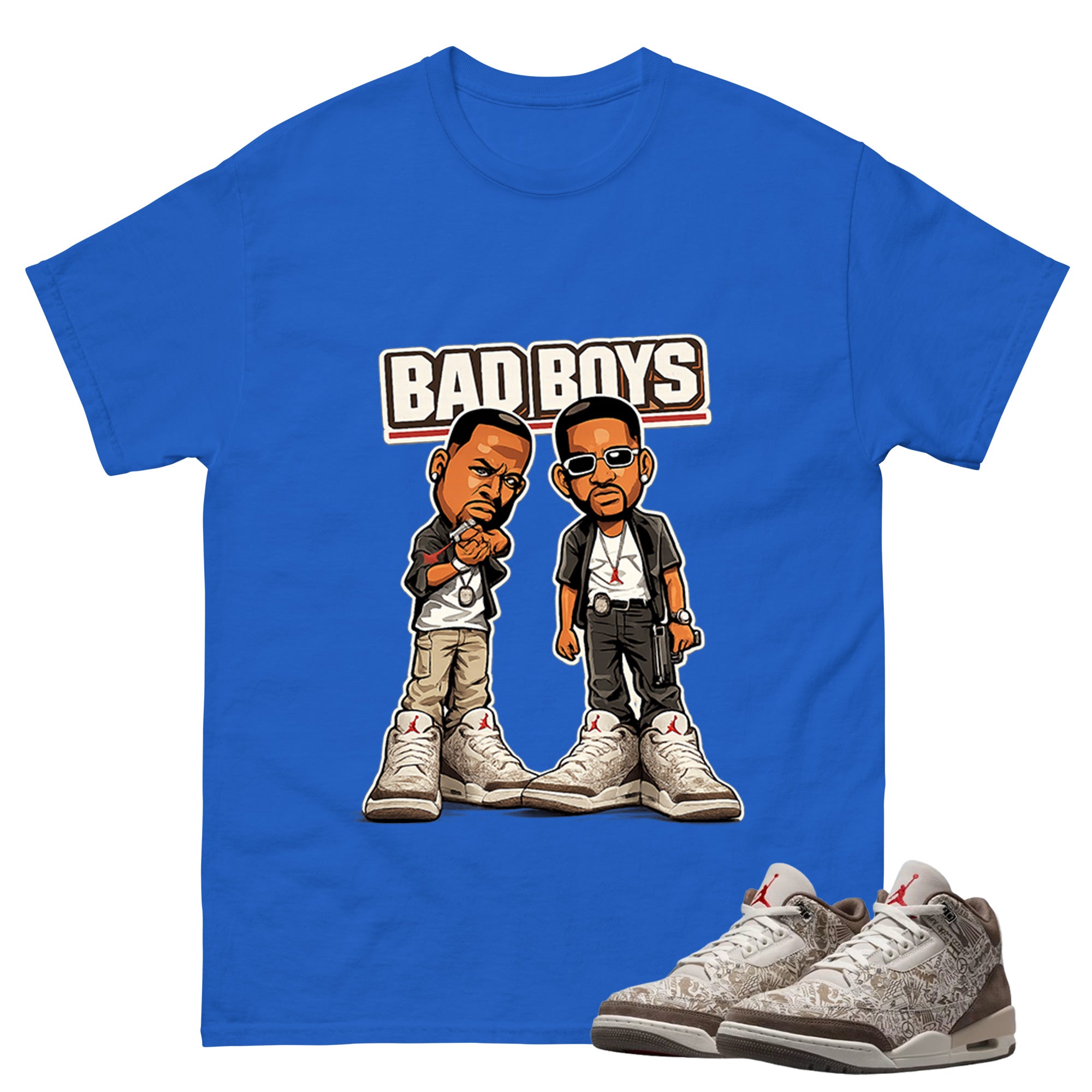 Bad Boys Shirt To Match Air Jordan 3 Retro Laser Palomino Unisex Cotton Graphic Tee