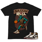 Ballin' Bull Shirt To Match Air Jordan 1 Love Letter Unisex Cotton Graphic Tee