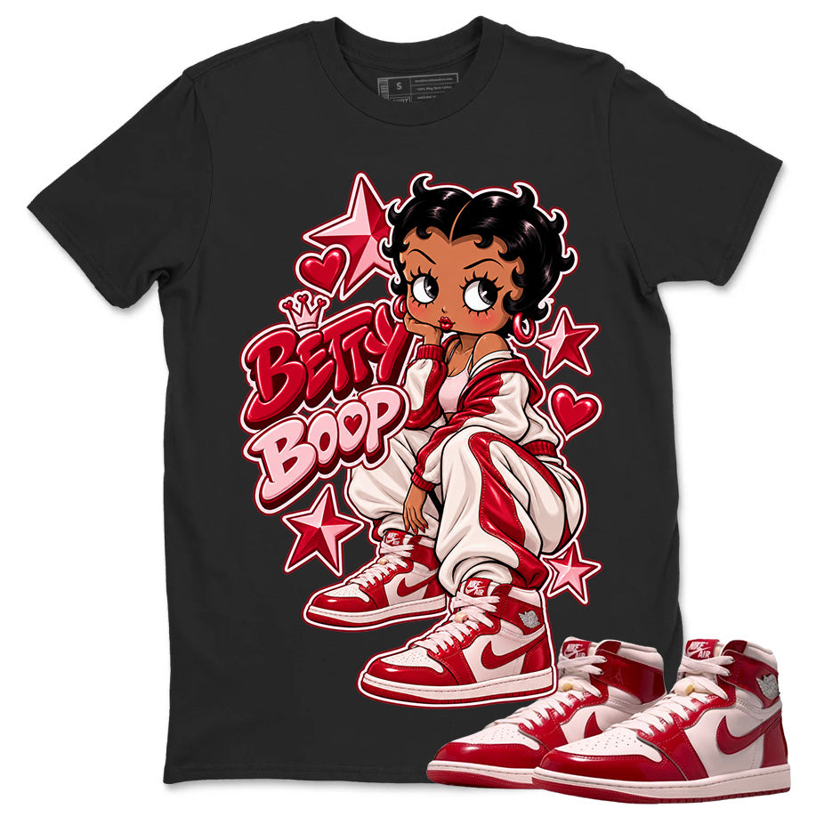 Betty Boop Shirt To Match Women's Air Jordan 1 Nails and Grails Unisex Cotton Graphic Tee