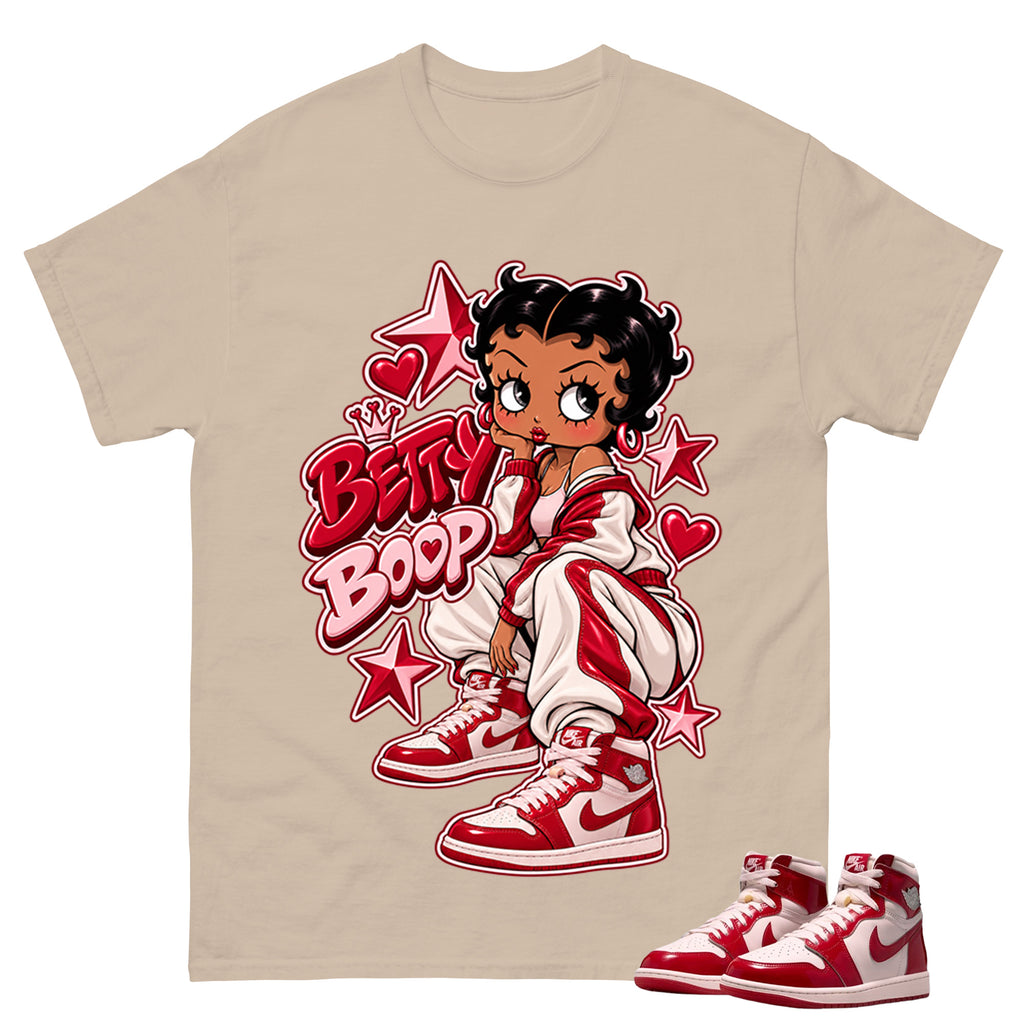 Betty Boop Shirt To Match Women's Air Jordan 1 Nails and Grails Unisex Cotton Graphic Tee