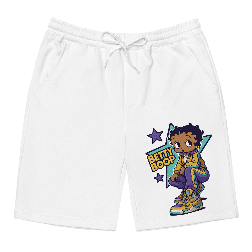 Betty Boop Star Mens Fleece Shorts, Union LA x Air Jordan 4 Retro 'Desert Moss Men Shorts