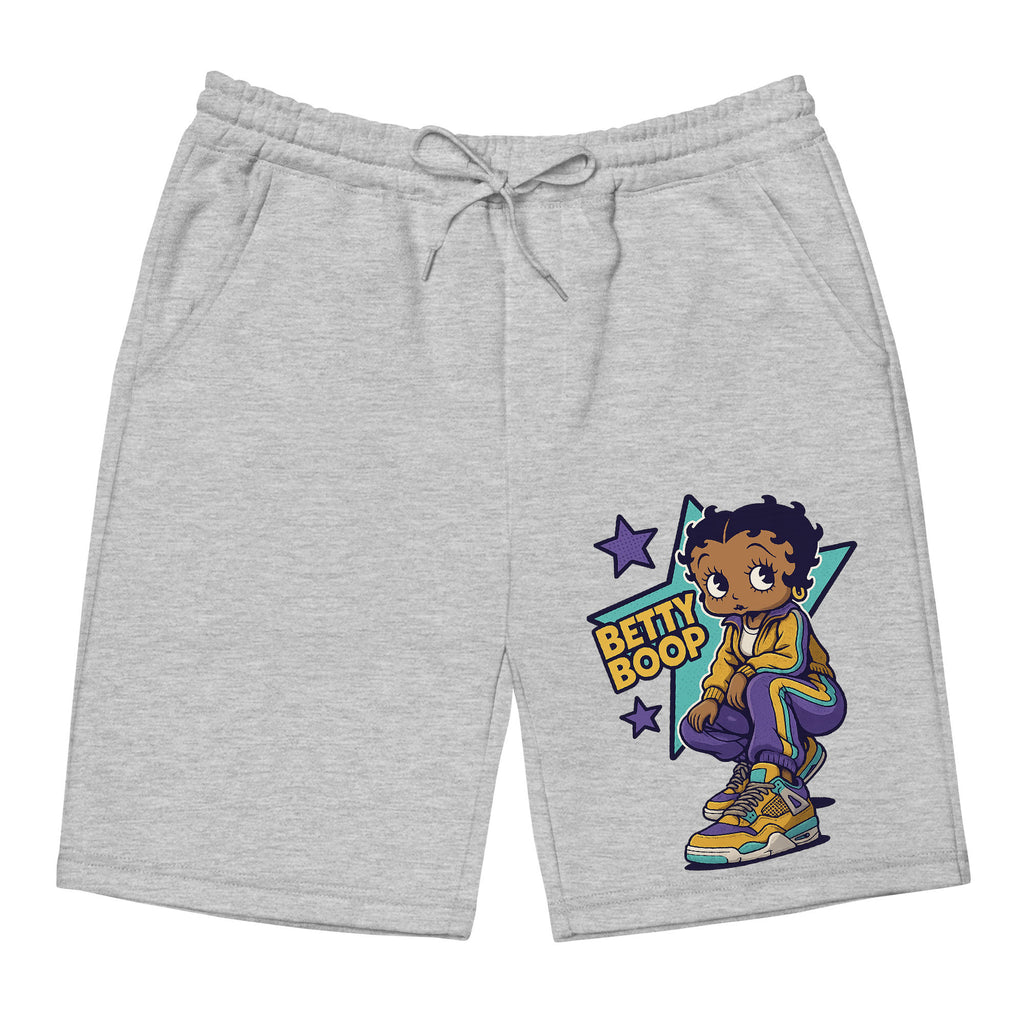 Betty Boop Star Mens Fleece Shorts, Union LA x Air Jordan 4 Retro 'Desert Moss Men Shorts
