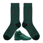 Bin 23 Sneaker Match Socks – Air Jordan 8 Retro Inspired Mid-Cut Crew Socks