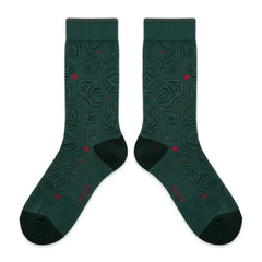 Bin 23 Sneaker Match Socks – Air Jordan 8 Retro Inspired Mid-Cut Crew Socks