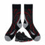 Bred Sneaker Match Socks – Air Jordan 8 Retro Inspired Mid-Cut Crew Socks