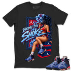 Bring The Smoke Shirt To Match Air Jordan 6 x Awake NY Midnight Navy Unisex Cotton Graphic Tee
