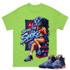 Bring The Smoke Shirt To Match Air Jordan 6 x Awake NY Midnight Navy Unisex Cotton Graphic Tee
