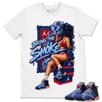 Bring The Smoke Shirt To Match Air Jordan 6 x Awake NY Midnight Navy Unisex Cotton Graphic Tee