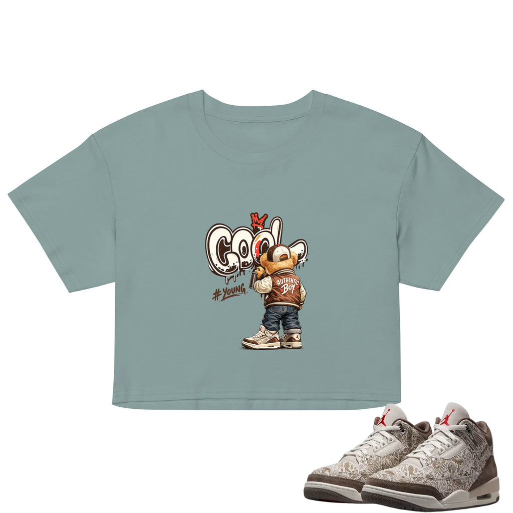 Cool Boy Crop Top to Match Air Jordan3 Laser Women's Crop ZillyKick