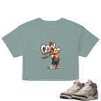 Cool Boy Crop Top to Match Air Jordan3 Laser Women's Crop ZillyKick
