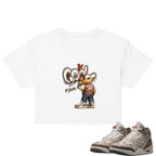 Cool Boy Crop Top to Match Air Jordan3 Laser Women's Crop ZillyKick
