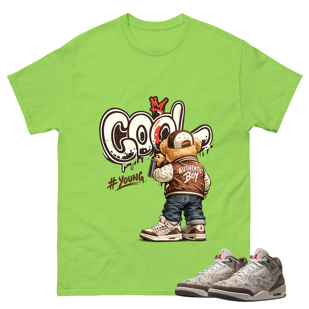 Cool Boy Shirt To Match Air Jordan 3 Retro Laser Palomino Unisex Cotton Graphic Tee