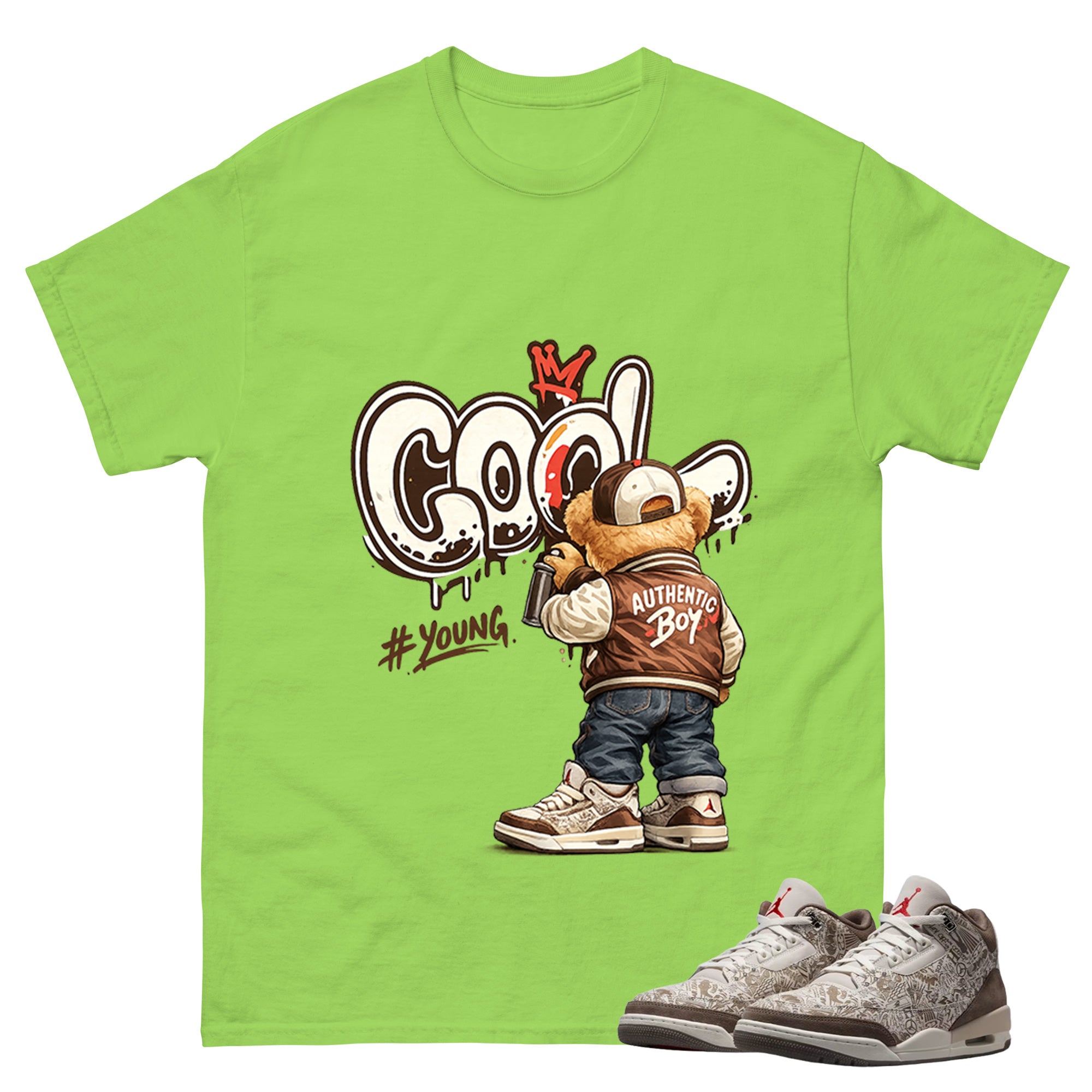 Cool Boy Shirt To Match Air Jordan 3 Retro Laser Palomino Unisex Cotton Graphic Tee