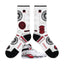 Countdown Pack 2008 Sneaker Match Socks – Air Jordan 8 Retro Inspired Mid-Cut Crew Socks