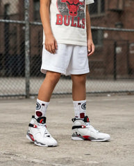 Countdown Pack 2008 Sneaker Match Socks – Air Jordan 8 Retro Inspired Mid-Cut Crew Socks