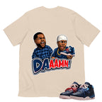 Daaamn Meme Shirt To Match Air Jordan 3 Sports Renaissance Unisex Cotton Graphic Tee
