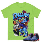 Daaamn Meme Shirt To Match Air Jordan 6 x Awake NY Midnight Navy Unisex Cotton Graphic Tee