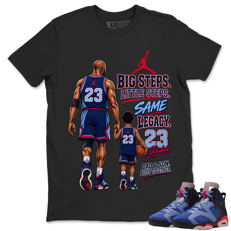 Dad & Son Built Together Shirt To Match Air Jordan 6 x Awake NY Midnight Navy Unisex Cotton Graphic Tee