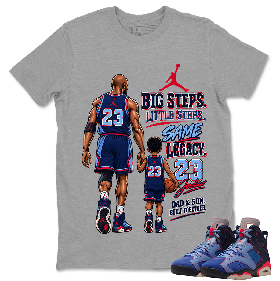 Dad & Son Built Together Shirt To Match Air Jordan 6 x Awake NY Midnight Navy Unisex Cotton Graphic Tee