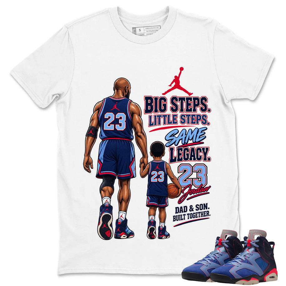 Dad & Son Built Together Shirt To Match Air Jordan 6 x Awake NY Midnight Navy Unisex Cotton Graphic Tee
