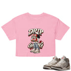 Drip Gang Crop Top to Match Air Jordan3 Laser Women's Crop ZillyKick