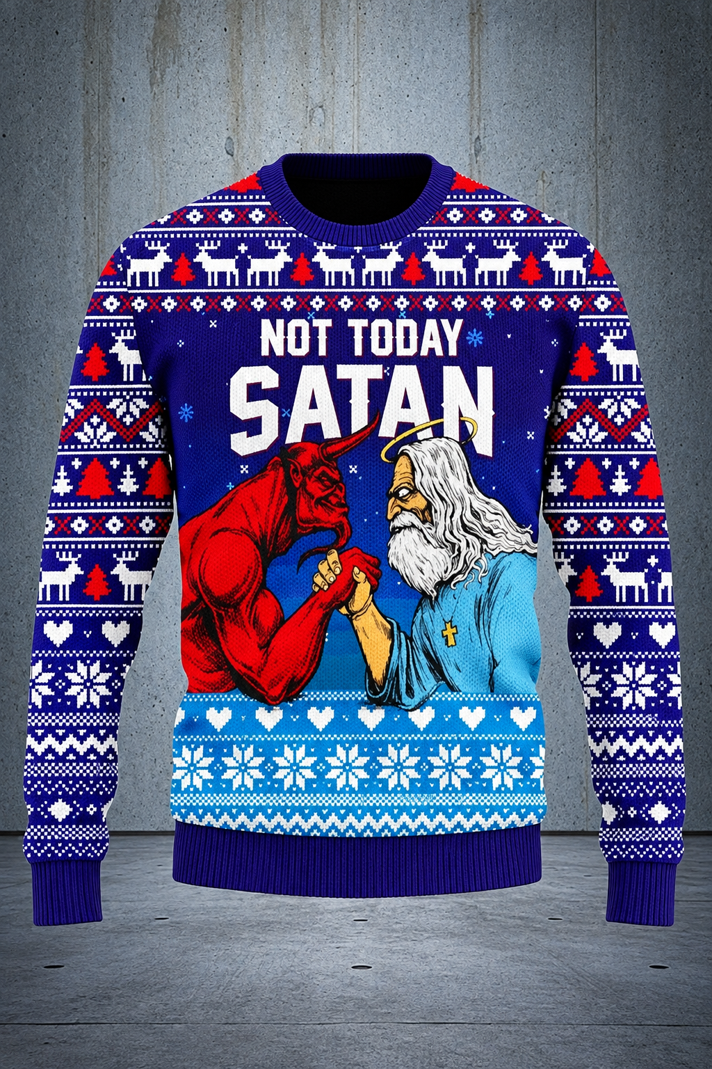 Enhanced Not Today Satan sweater product photo