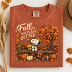 Fall Makes Life Better Snoopy Pumpkin Sweatshirt, Autumn Sweater Outfit