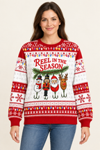 Female model sweater mockup
