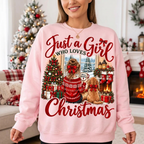 Female model sweatshirt mockup