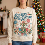 Female Sisters holiday sweatshirt mockup