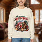Female US-market Merry Squatchmas mockup