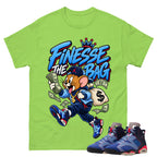 Finesse The Bag Shirt To Match Air Jordan 6 x Awake NY Midnight Navy Unisex Cotton Graphic Tee