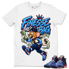 Finesse The Bag Shirt To Match Air Jordan 6 x Awake NY Midnight Navy Unisex Cotton Graphic Tee
