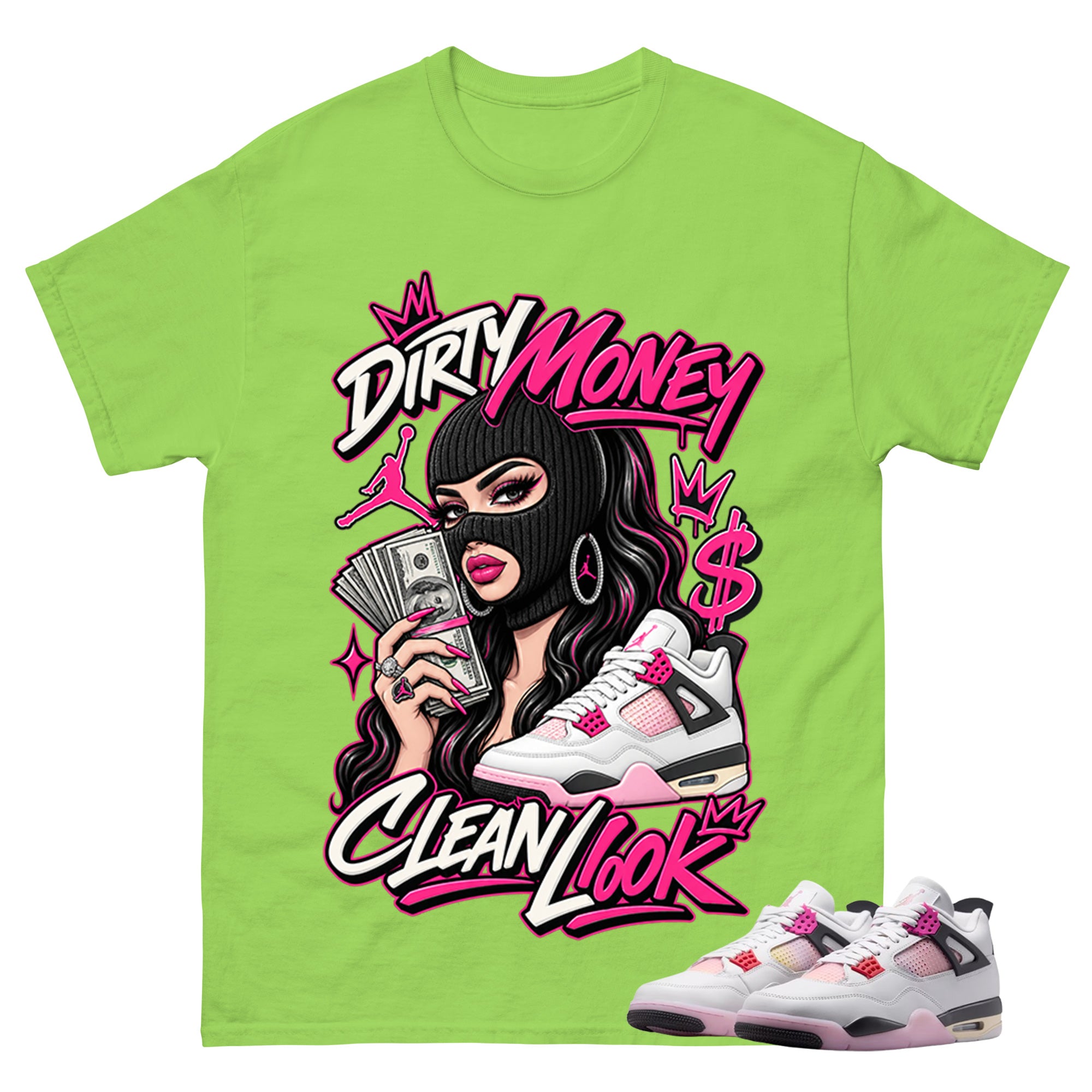 Girl Gang Shirt To Match Air Jordan 4 Comic Unisex Cotton Graphic Tee
