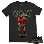Goat Rare Air Shirt To Match Air Foamposite Pro Black Camo Unisex Cotton Graphic Tee
