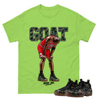 Goat Rare Air Shirt To Match Air Foamposite Pro Black Camo Unisex Cotton Graphic Tee