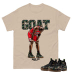 Goat Rare Air Shirt To Match Air Foamposite Pro Black Camo Unisex Cotton Graphic Tee