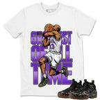 Goat Shirt To Match Air Foamposite Pro Black Camo Unisex Cotton Graphic Tee