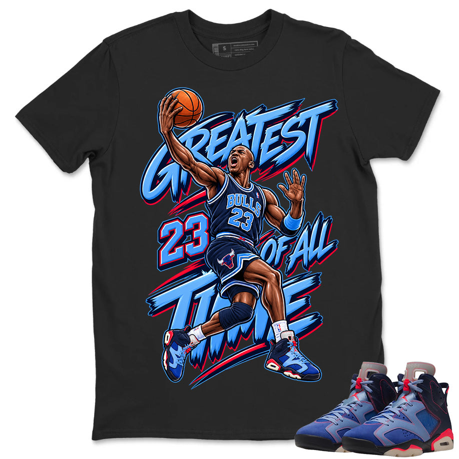 Goat Shirt To Match Air Jordan 6 x Awake NY Midnight Navy Unisex Cotton Graphic Tee
