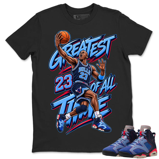 Goat Shirt To Match Air Jordan 6 x Awake NY Midnight Navy Unisex Cotton Graphic Tee Hover Image