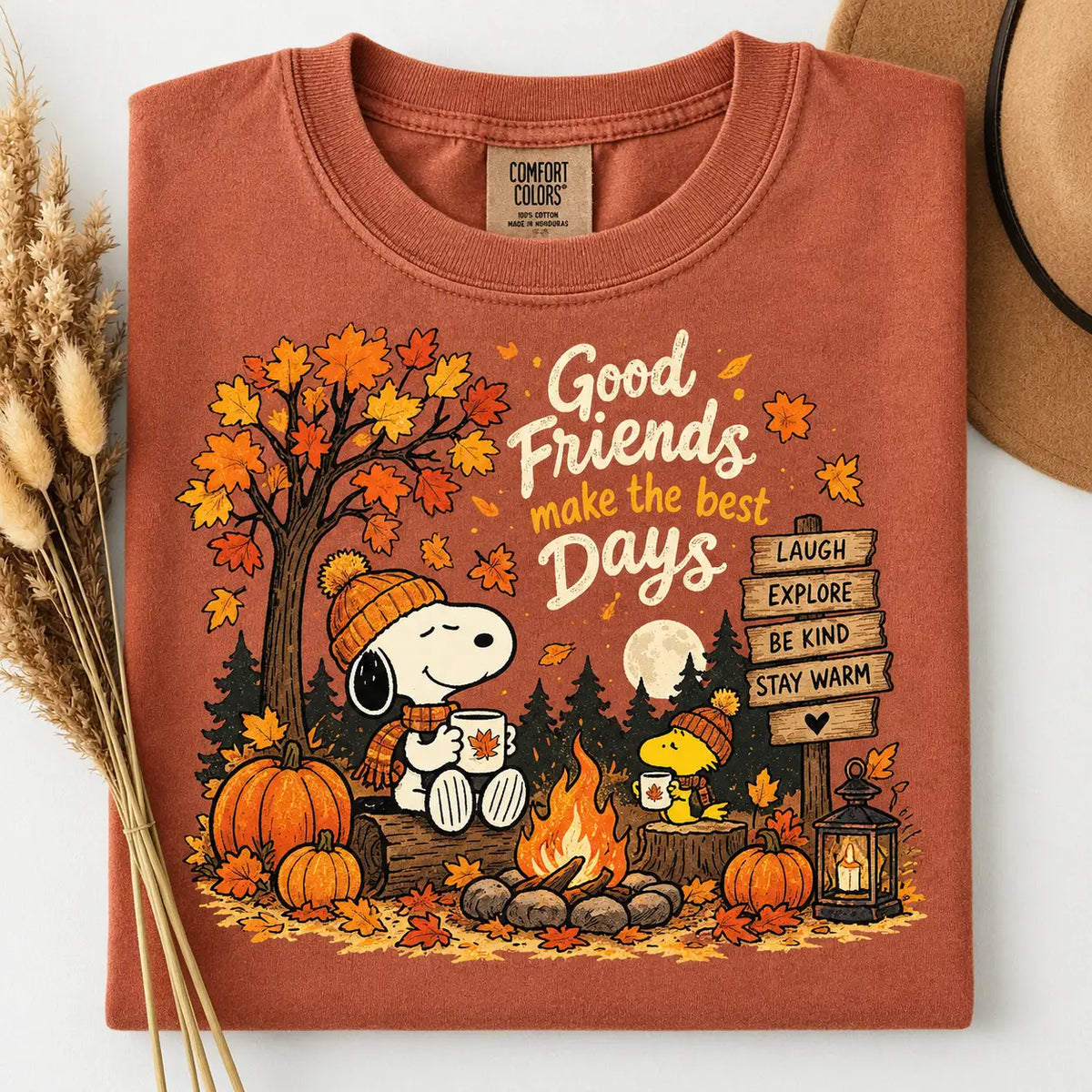 Good Friends Make The Best Days Snoopy Sweatshirt, Autumn Sweater Outfit