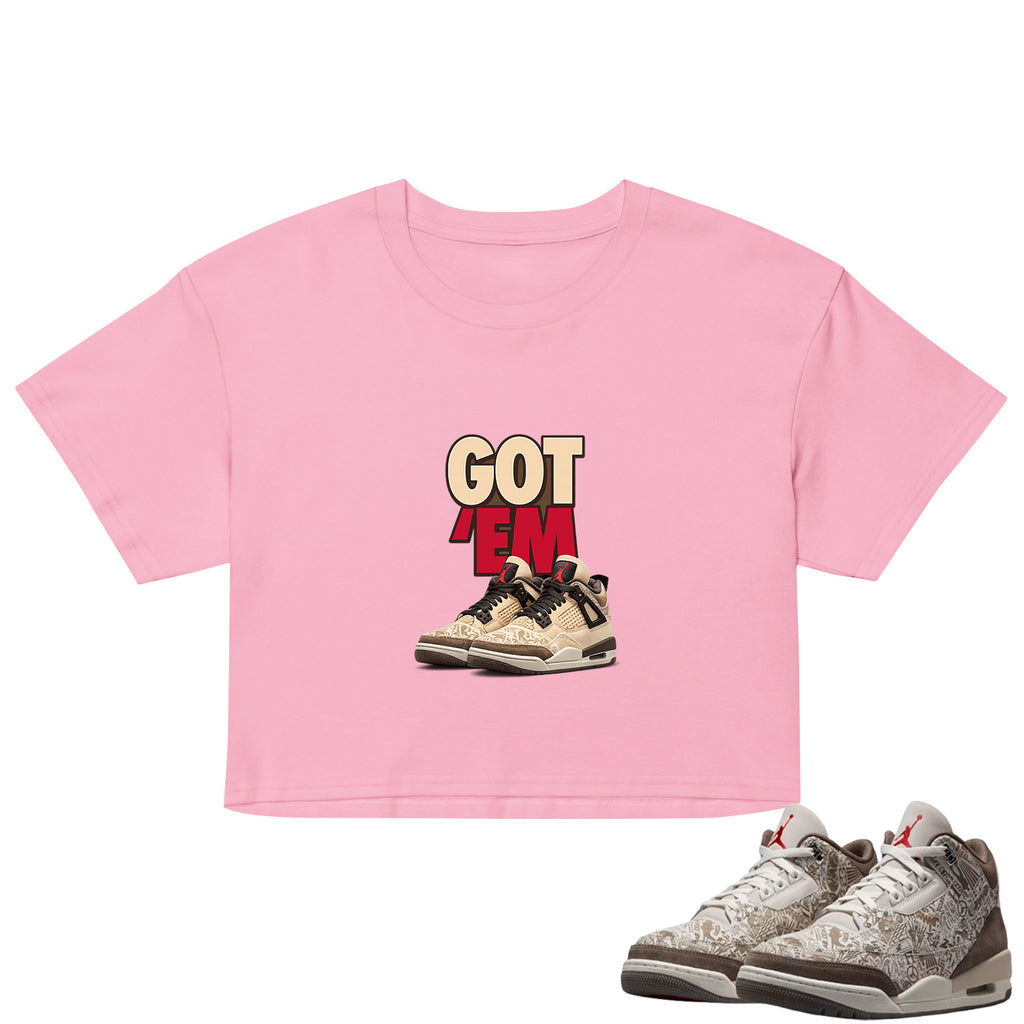 Got Em Crop Top to Match Air Jordan3 Laser Women's Crop ZillyKick