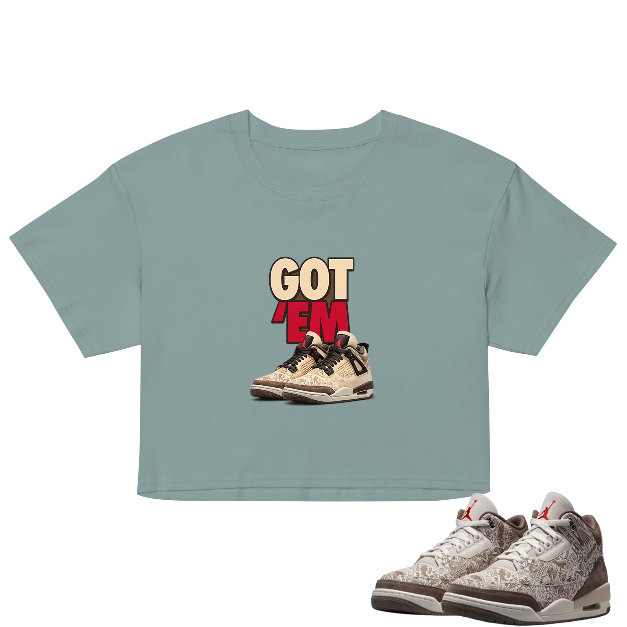 Got Em Crop Top to Match Air Jordan3 Laser Women's Crop ZillyKick