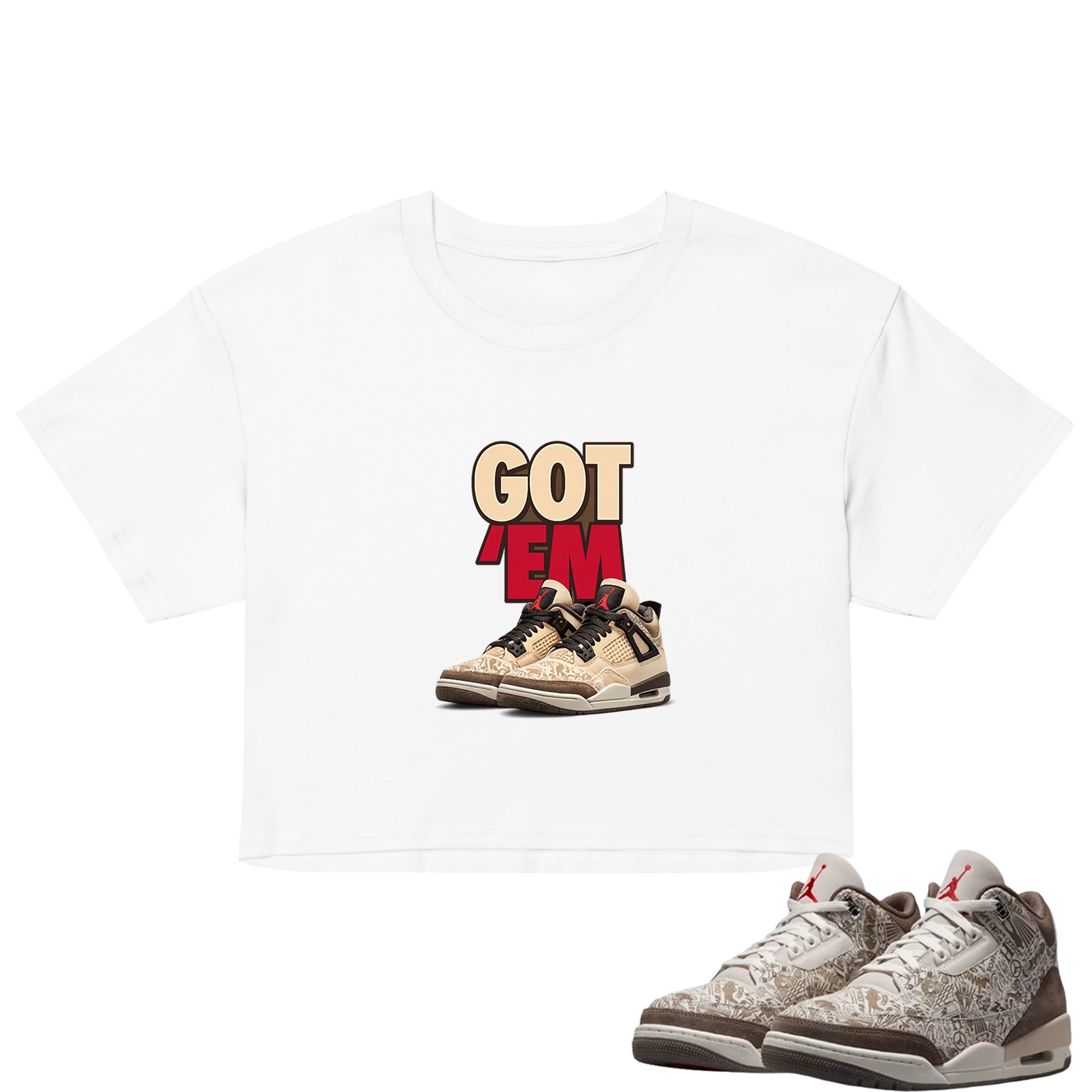Got Em Crop Top to Match Air Jordan3 Laser Women's Crop ZillyKick