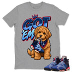 Got Em Doodle Shirt To Match Air Jordan 6 x Awake NY Midnight Navy Unisex Cotton Graphic Tee