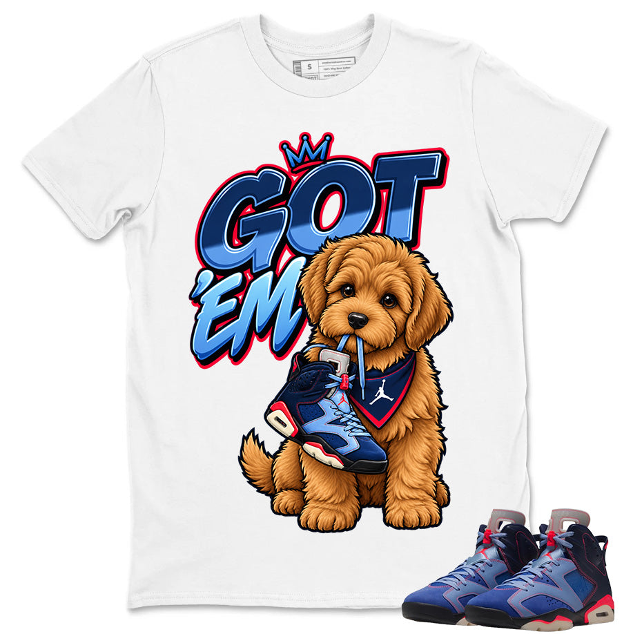 Got Em Doodle Shirt To Match Air Jordan 6 x Awake NY Midnight Navy Unisex Cotton Graphic Tee