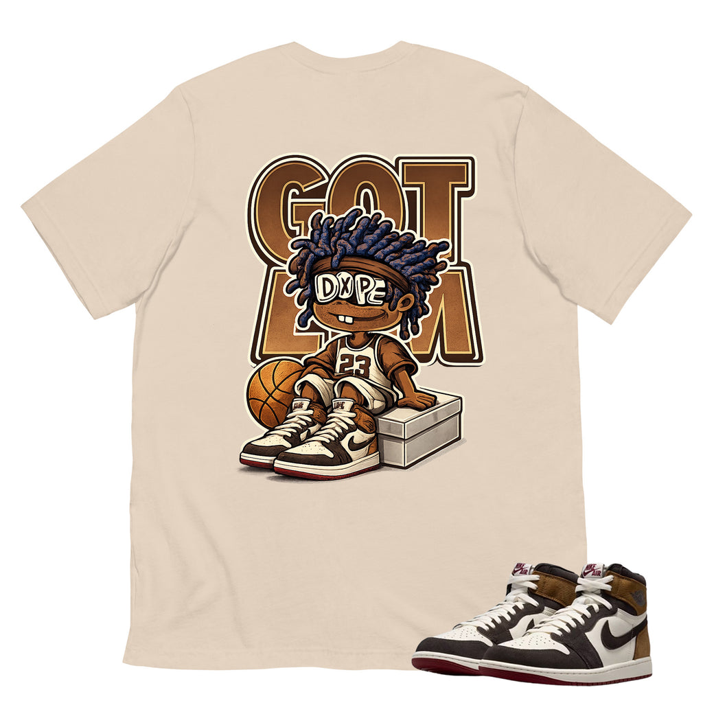 Got Em Dope Shirt To Match Air Jordan 1 Love Letter Unisex Cotton Graphic Tee