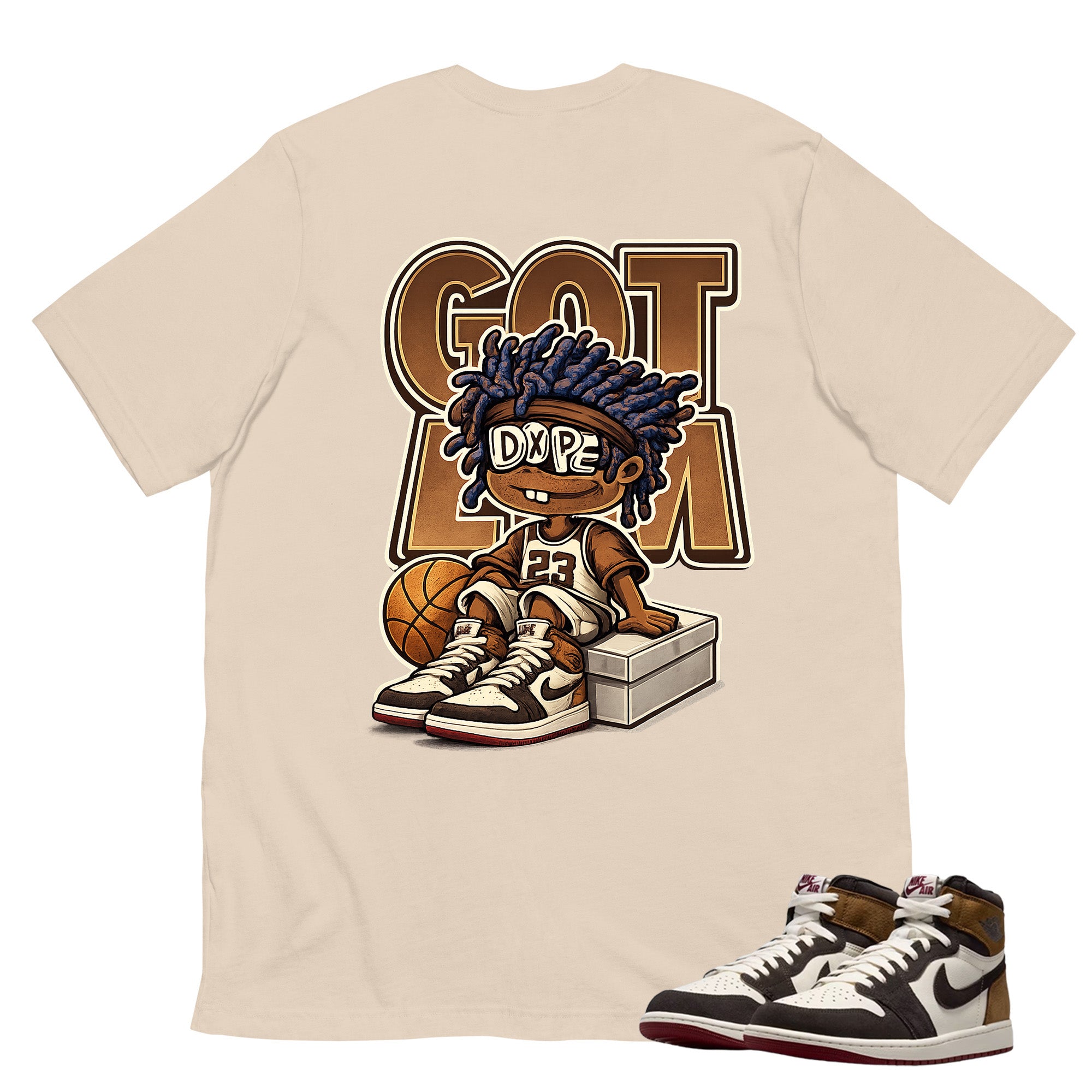 Got Em Dope Shirt To Match Air Jordan 1 Love Letter Unisex Cotton Graphic Tee